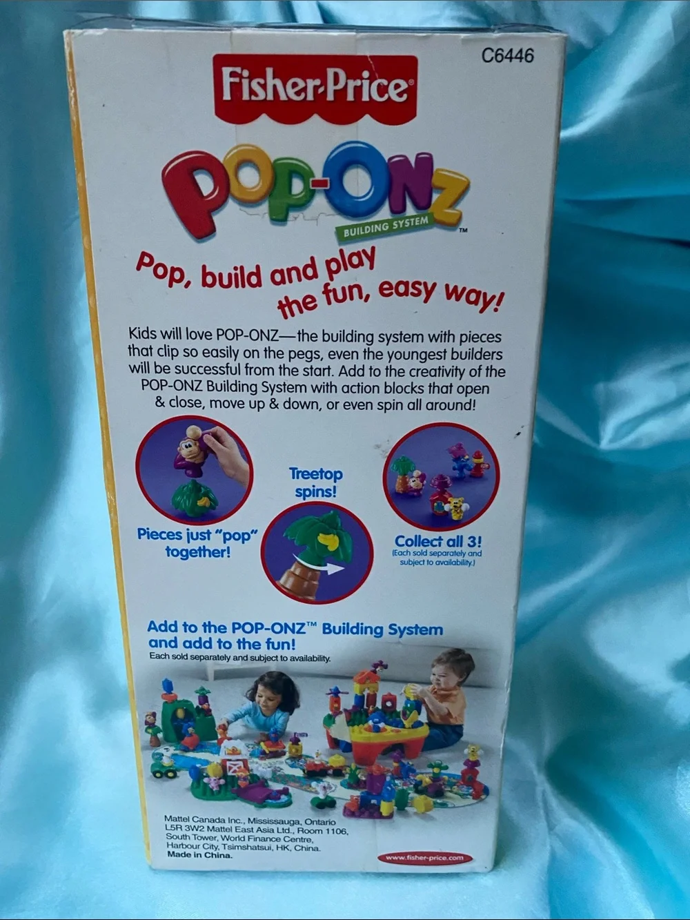 Fisher-Price Pop-Onz Pop 'n Action Ape Toy - vintage